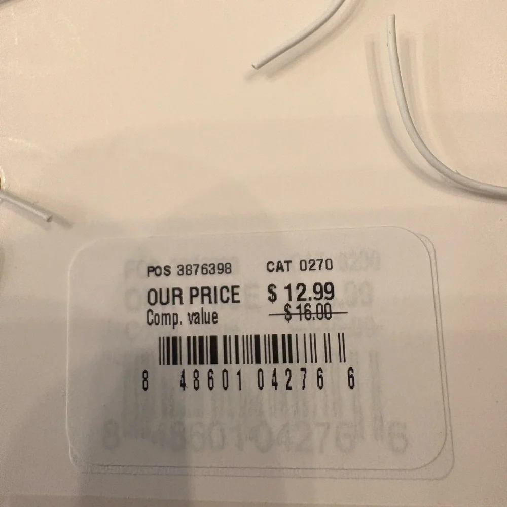 NWT iPhone Charger LIGHTNING White PEARLS 3.3’ 1 Meter Fun!!!